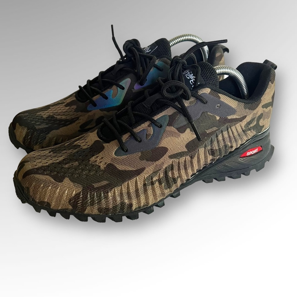 Kricely Men’s Trail Running Shoes. Fashion Walking Hiking Sneakers. - Picture 3 of 7